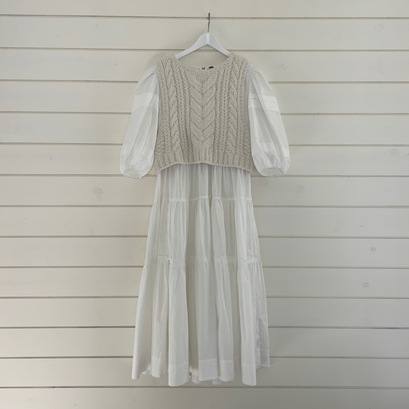 Free People Dresses & Skirts - Free People Deep V Maxi with Vest size M